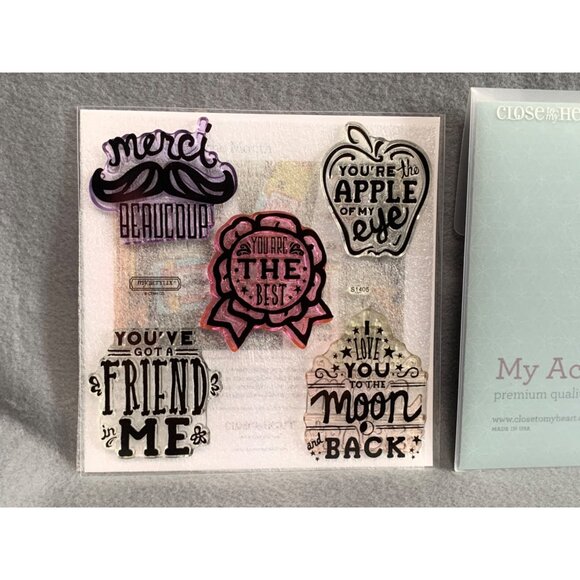 Close To My Heart S1405 You’ve Got A Friend Clear Stamp Set - Picture 2 of 9